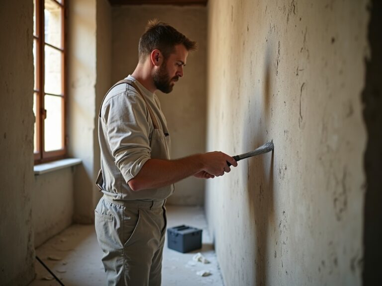 artisan-preparation-plaster-wall-bordeaux-townhouse